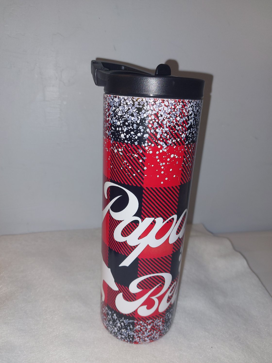 Image of 20 oz Papa Bear Stainless Steel Insulated Sublimation Tumbler 