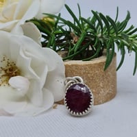 Image 1 of Silver and Ruby Pendant - (SJ024)