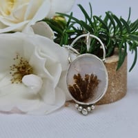 Image 1 of Silver and Dendric Agate Pendant - (SJ025)