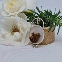 Image 3 of Silver and Dendric Agate Pendant - (SJ025)