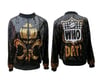 Saints Women's Black "Who Dat" Sequin Bomber Jacket
