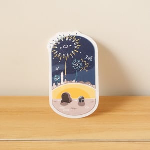 Image of Gingerbread House, Fireworks, Sunrise | Scene Series ☆ | Clear Stickers