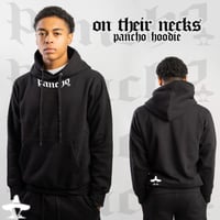 On Their Necks Pancho Hoodie x Black