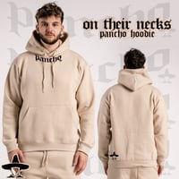Image 2 of On Their Necks Pancho Hoodie x Tan
