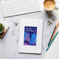 Image 3 of Rise Above Hardcover Journal (Blue, Gray, White)