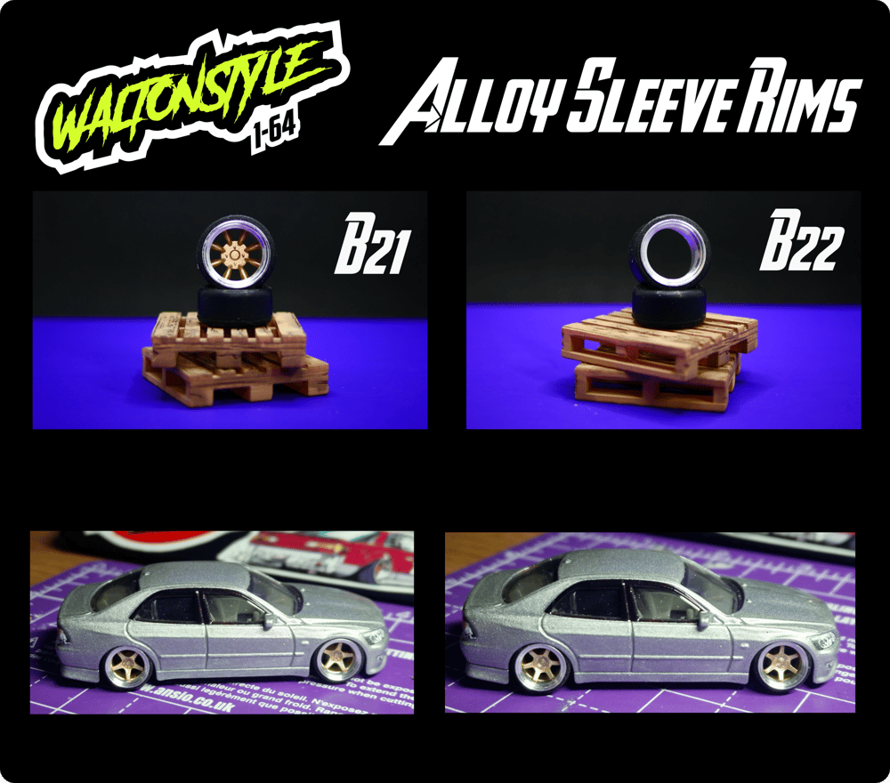 Alloy Sleeve 3d printed wheels 