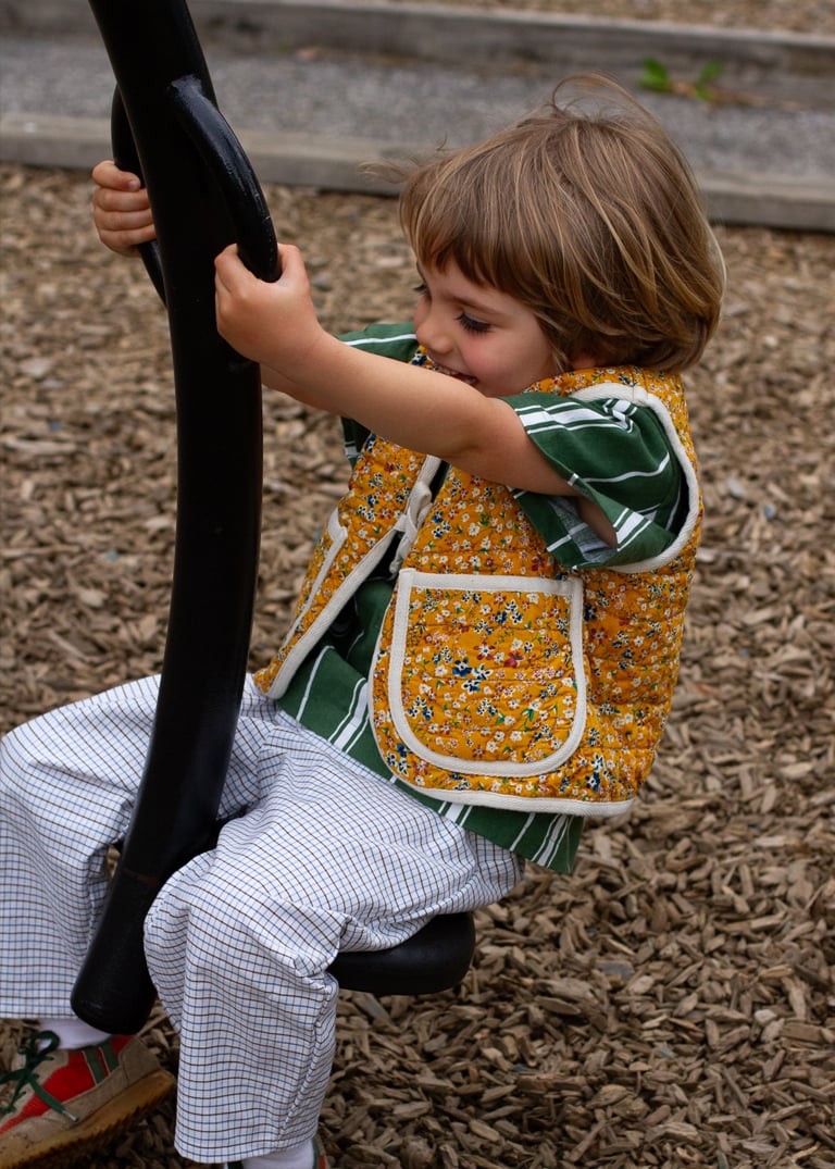 Image of Reversible Pocket Vest by KABIN- Size 8