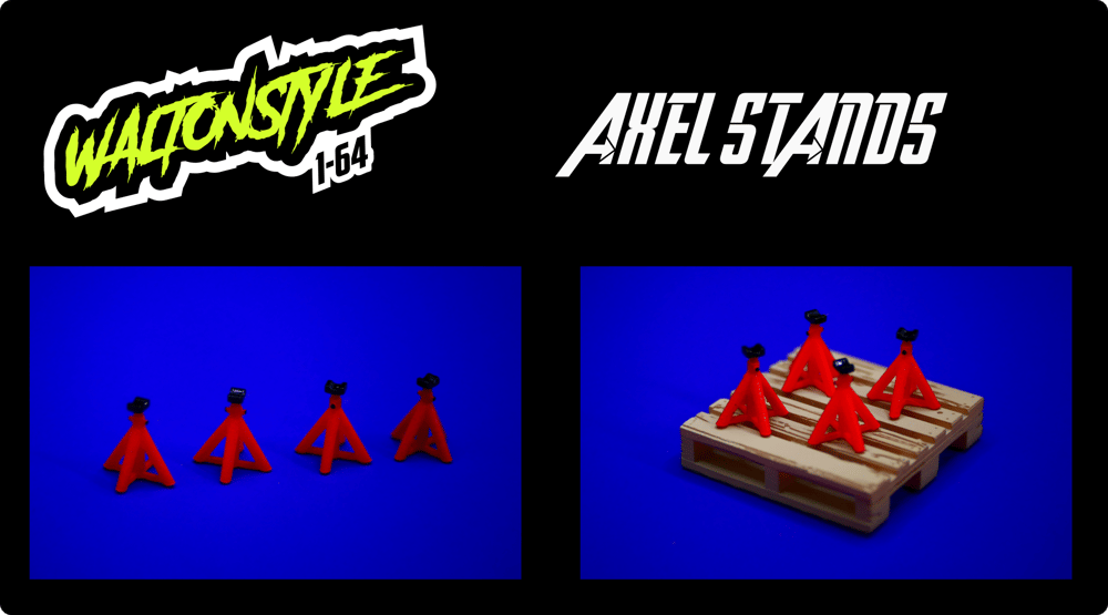 1/64 resin axle stands 