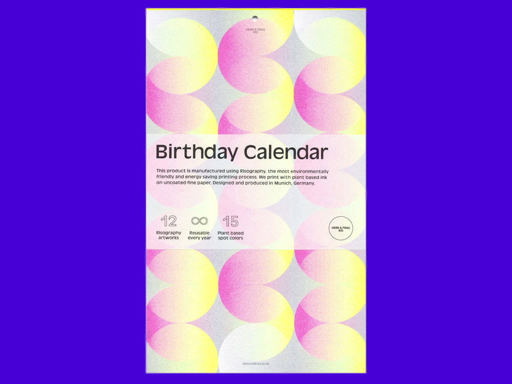Image of KALENDER Birthday Calendar