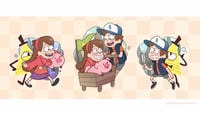 Image 2 of PREORDER Gravity Falls Acrylic Epoxy Keychains