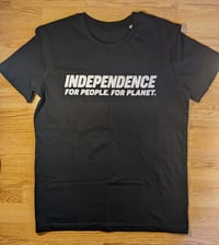Image of Independence For People. For Planet - Black Unisex T-Shirt