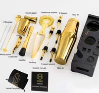 Image 3 of 24-Piece Gold Cocktail Shaker Set