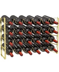 Image 1 of  4 Tier 3-in-1 36 Bottles Wine Storage Rack 
