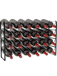 Image 2 of  4 Tier 3-in-1 36 Bottles Wine Storage Rack 
