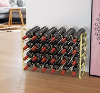 Image 3 of  4 Tier 3-in-1 36 Bottles Wine Storage Rack 