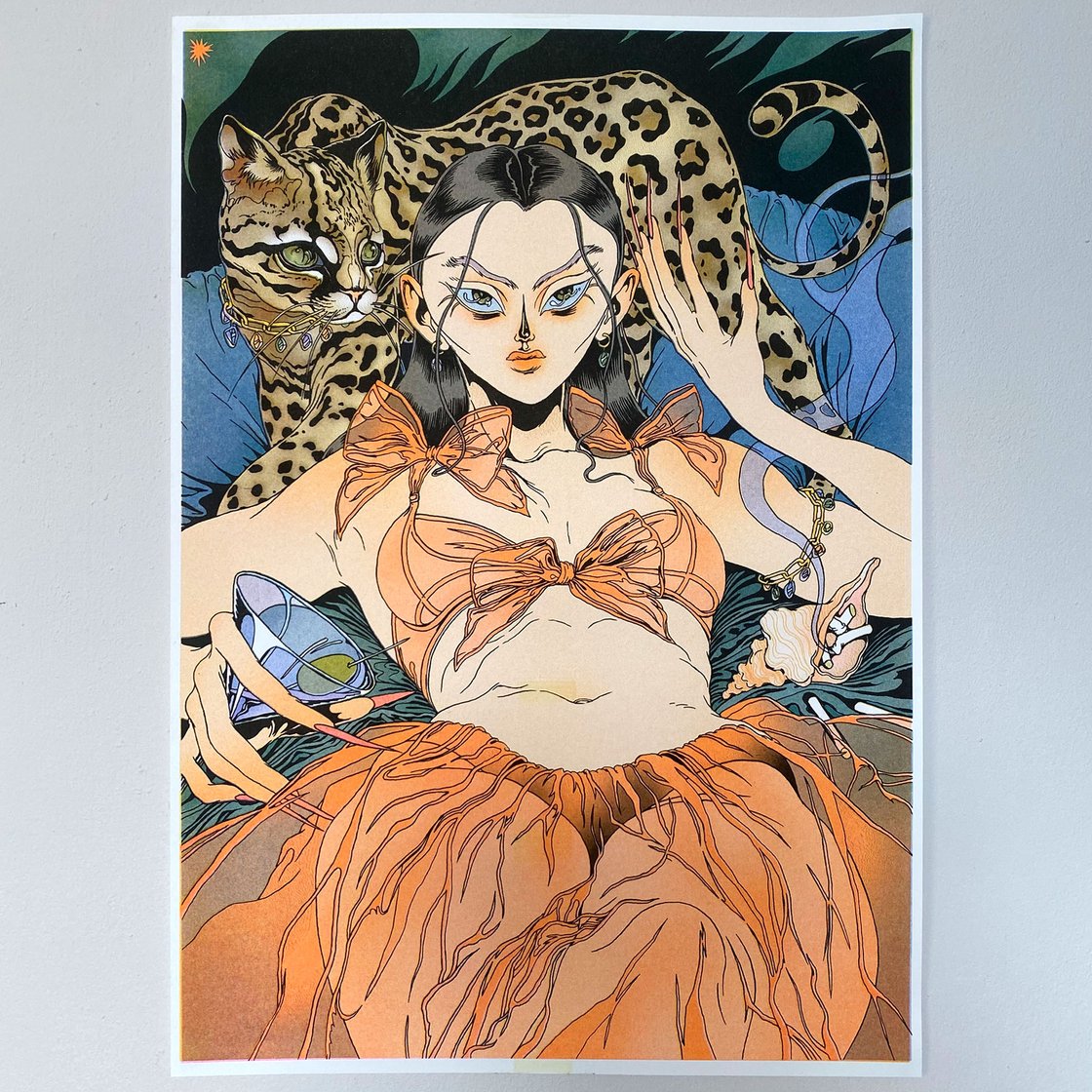 Image of Quiet Night In Riso Print