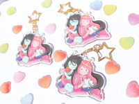 Image 1 of PREORDERS Marceline and Blubblegum Acrylic Keychains