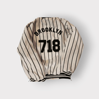 Image 1 of Custom BROOKLYN New York 718 pinstripe Jacket