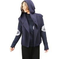 Image 4 of HOODED BOILED WOOL VEST