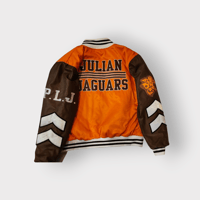 Image 2 of Custom Julian Jaguar Varsity Jacket With Leather Sleeves 