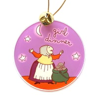 Image 1 of Girl Dinner Grandma Witch Acrylic Ornament