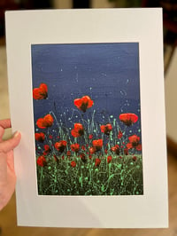Image 2 of One-off signed print of 'Poppy Fields'