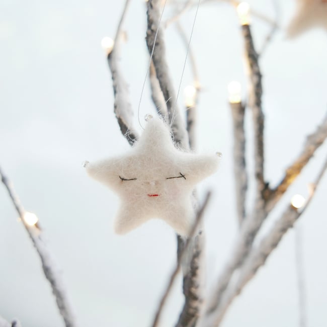 sleepy star ornament