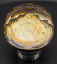 Image 4 of Faceted Fume Wigwag Marble Collab #2