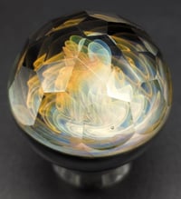 Image 2 of Faceted Fume Wigwag Marble Collab #3