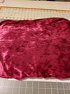 Red Stretch Velour Fabric
