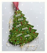 Image of Personalised Christmas Family Tree