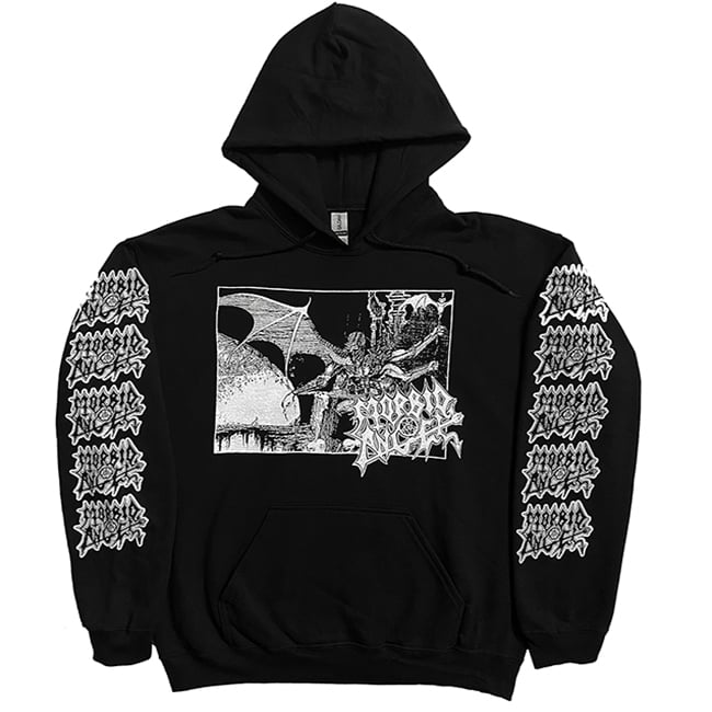 Image of Morbid Angel " Abomination "  Hoodie with Sleeve prints