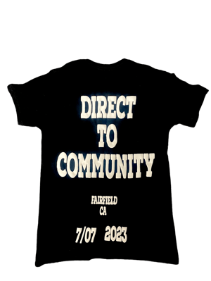 Image of FF I❤️U x Direct To Community Blk/White T-Shirt 
