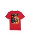 T-Shirt w/ Monster Magazine Print - Red