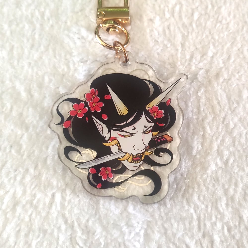 Ms. Hannya Acrylic Charm