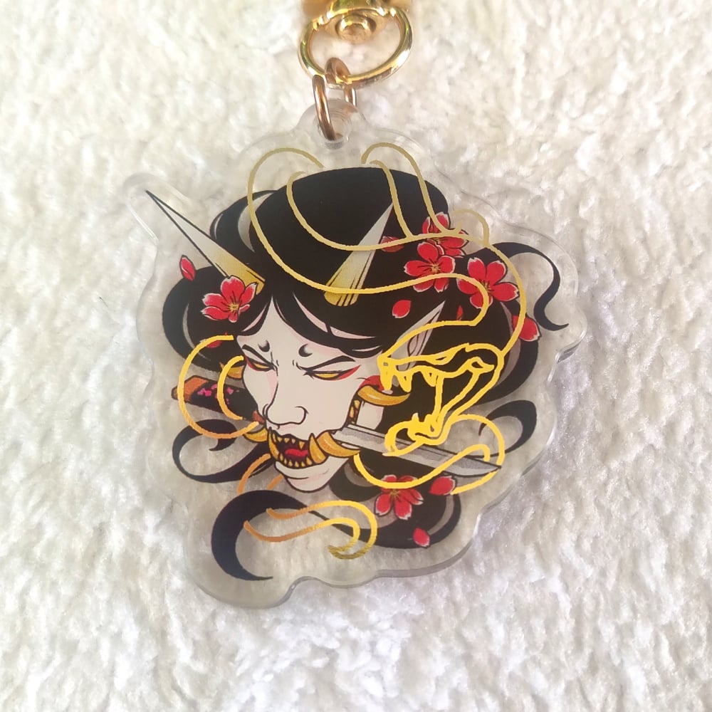 Ms. Hannya Acrylic Charm