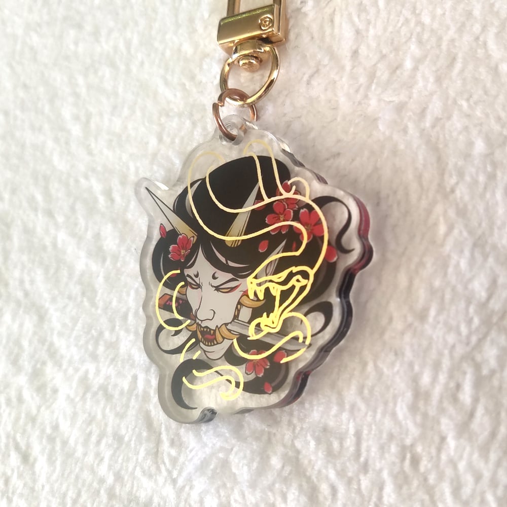 Ms. Hannya Acrylic Charm