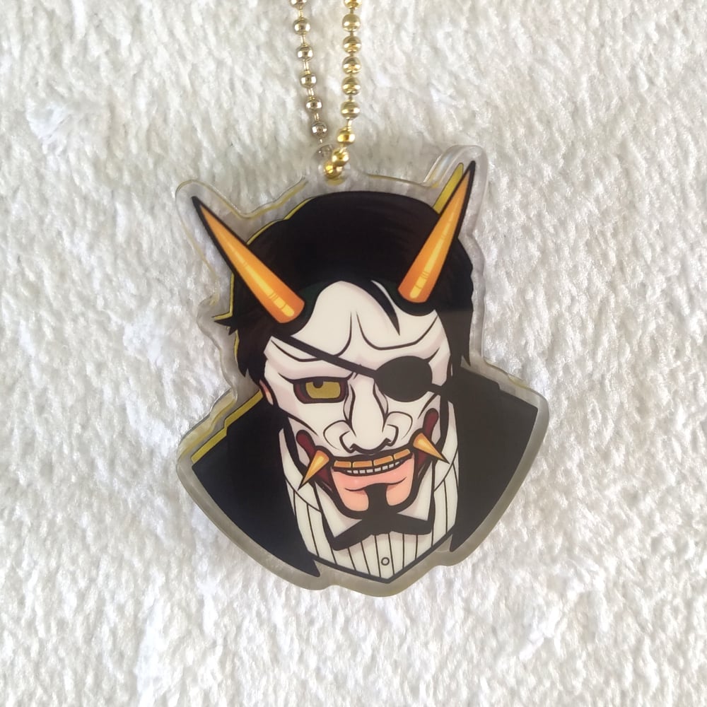Hannya-Man Acrylic Charm