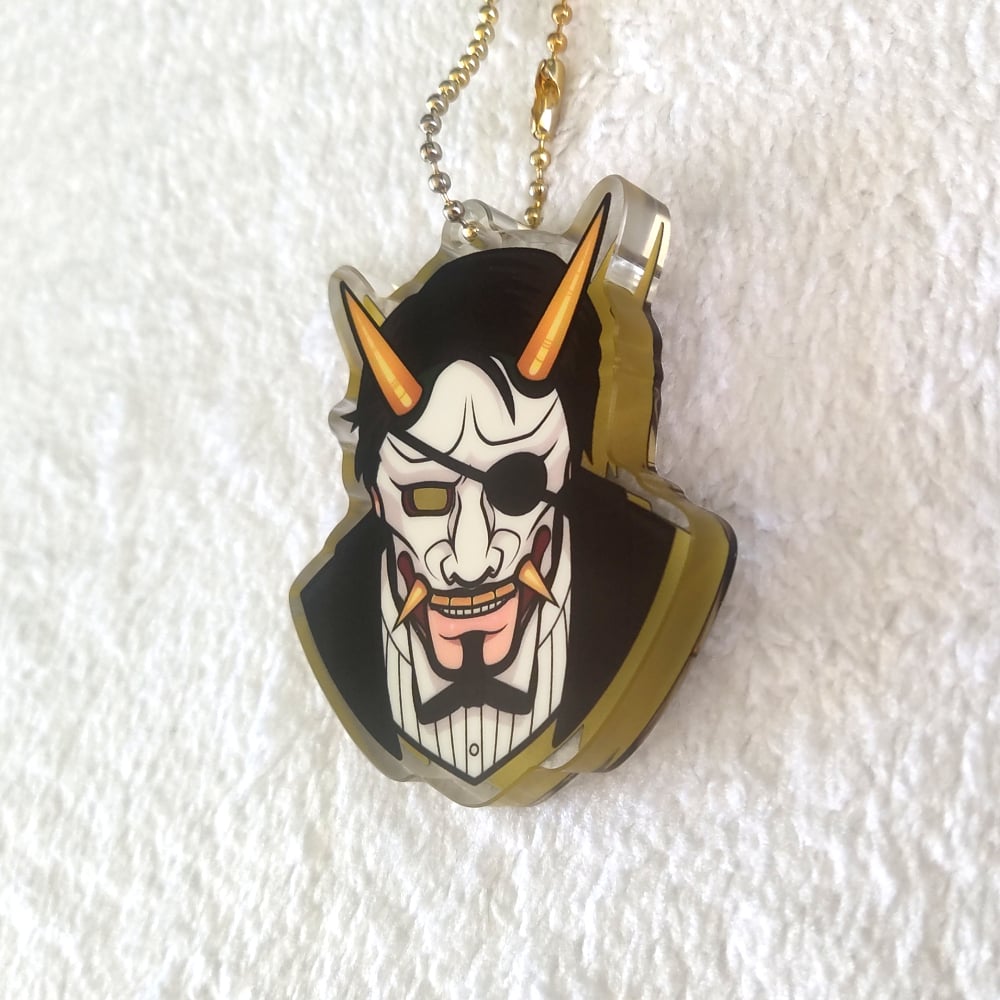 Hannya-Man Acrylic Charm