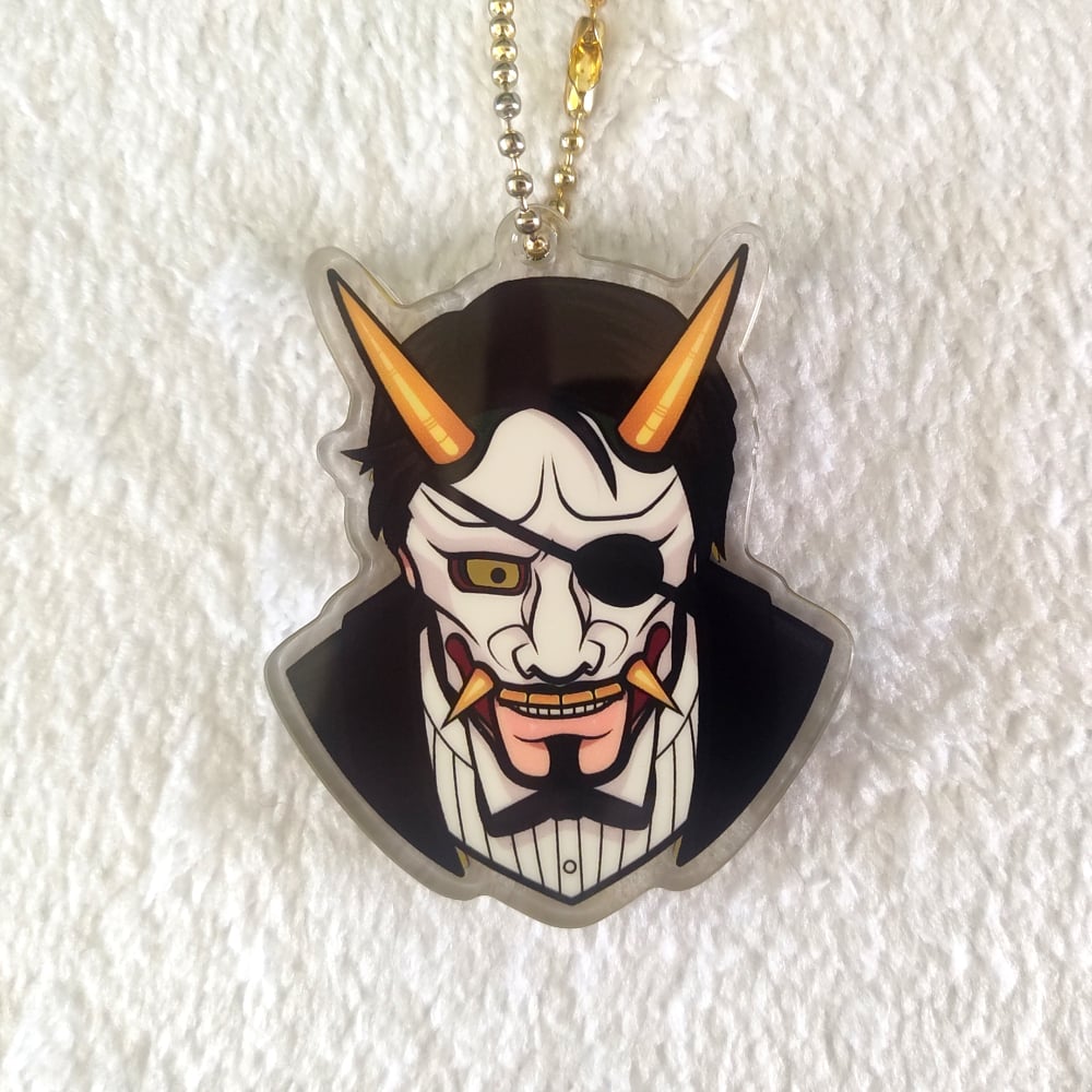 Hannya-Man Acrylic Charm