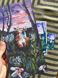 Image 3 of PRINT pack of "Moon Bath" – 5x10" print