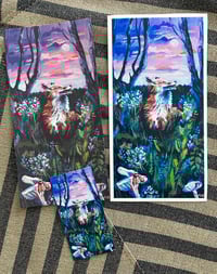 Image 4 of PRINT pack of "Moon Bath" – 5x10" print