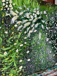 Image 4 of White Symphony, at Monet's Garden | Original Painting on Canvas