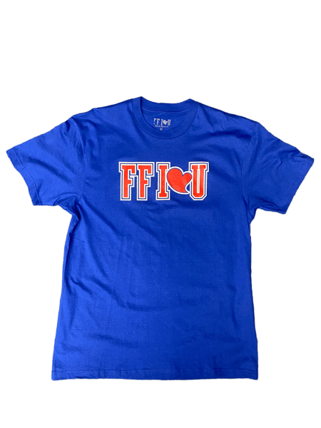 Image of FF I❤️U Blue/Red/White T-Shirt