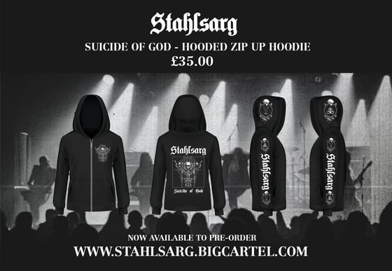 Image of Suicide of God zip hoodie