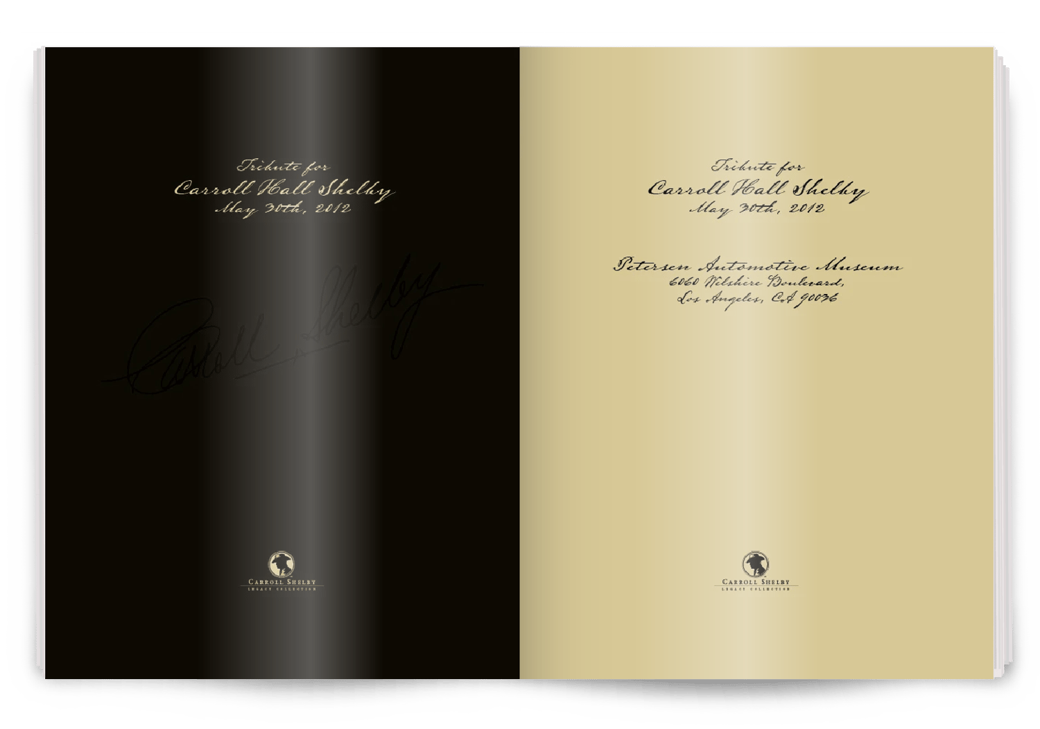Image of Carroll Shelby Memorial Tribute Program