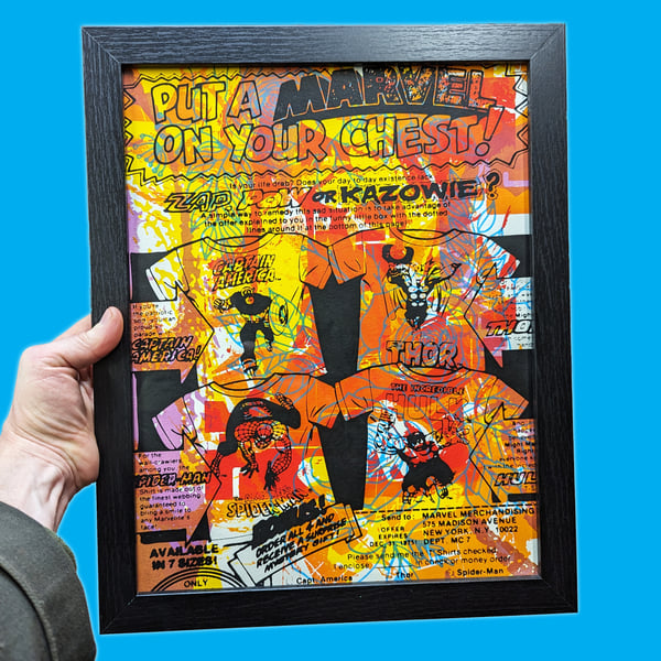 Image of Marvel Collage Print