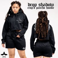 Drop Shadow Crop'd Pancho Hoodie