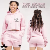 Image 1 of Drop Shadow Crop'd Pancho Hoodie x Rosa
