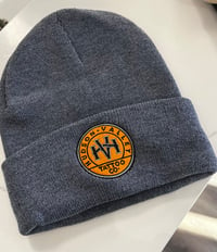 Image 2 of HEATHER NAVY BEANIE